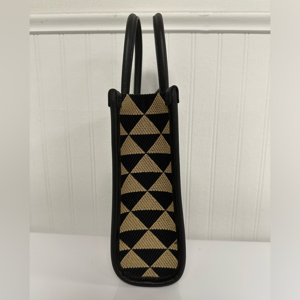 Prada Enameled Metal Triangle Mini Symbole Tote - Picture 4 of 13